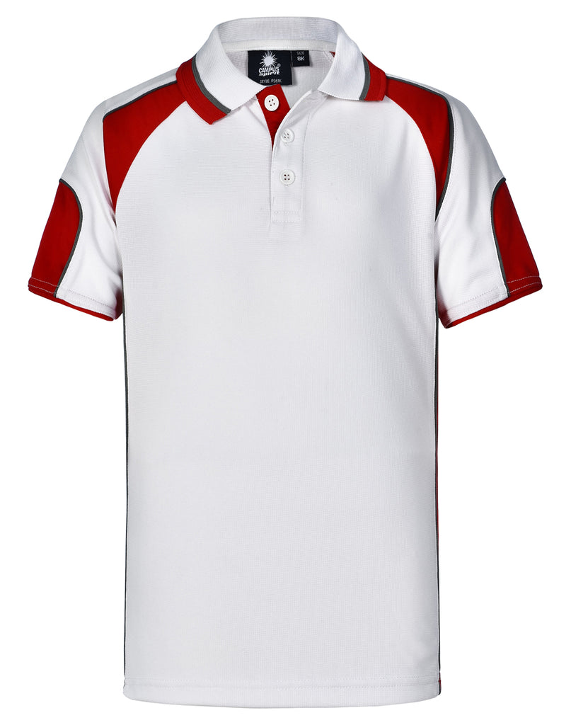 Winning Spirit Alliance Kids Cooldry Contrast Short Sleeve With Sleeve Panels Polo (PS61K)
