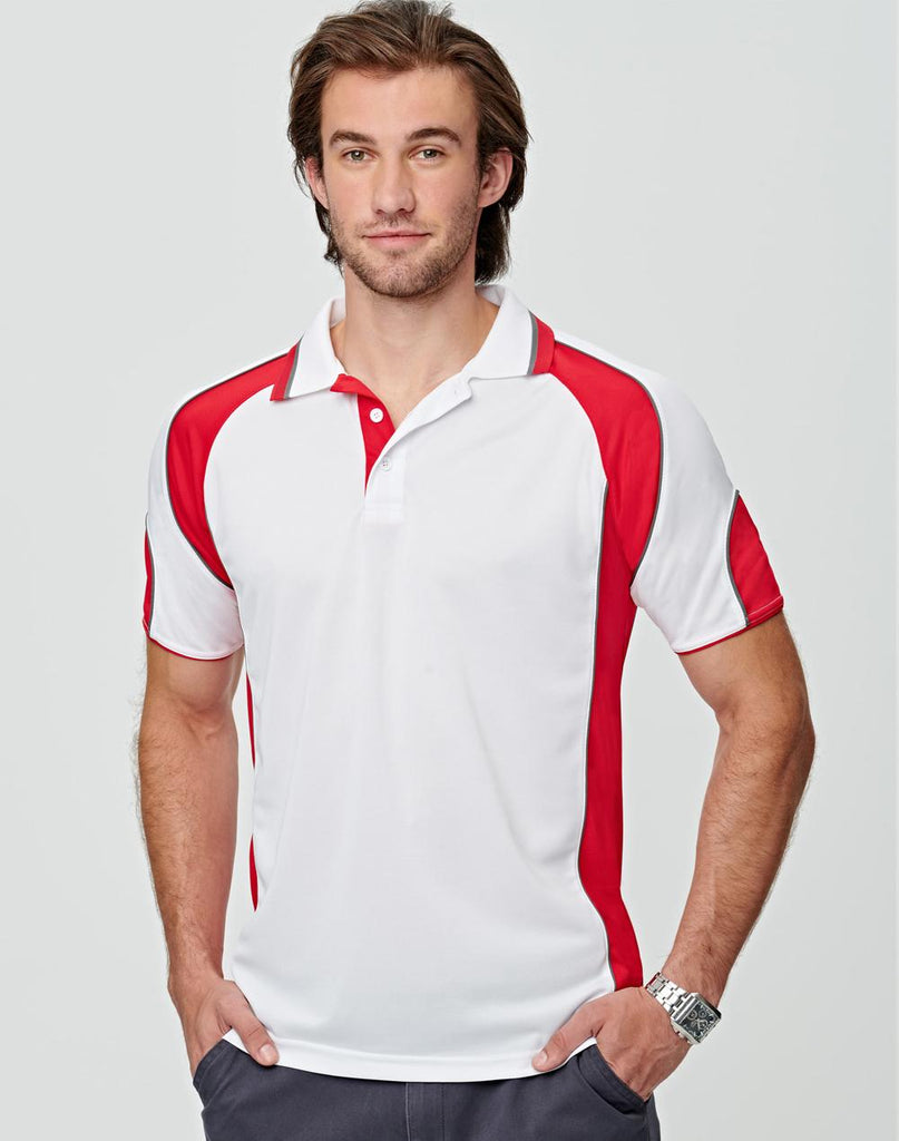 Winning Spirit Men's CoolDry® Contrast Polo with Sleeve Panels 2nd (7 Colour) (PS61)