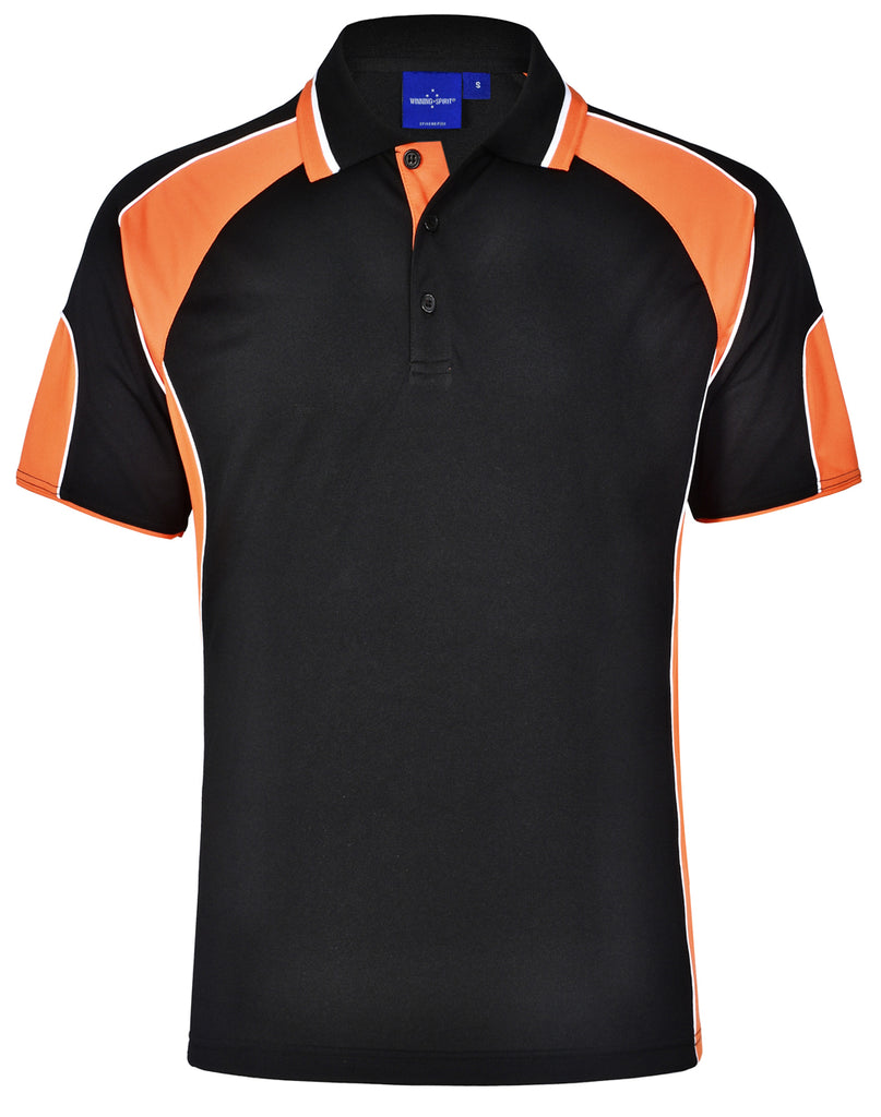 Winning Spirit Men's CoolDry® Contrast Polo with Sleeve Panels 1st (11 Colour) (PS61)