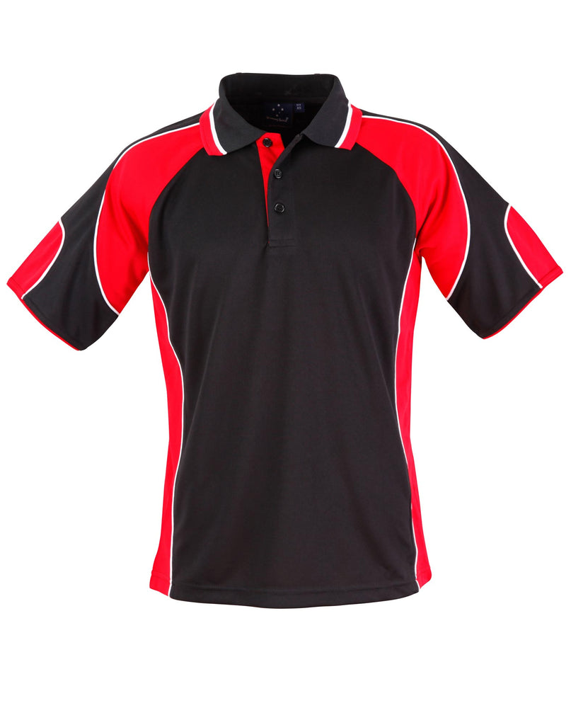 Winning Spirit Men's CoolDry® Contrast Polo with Sleeve Panels 1st (11 Colour) (PS61)