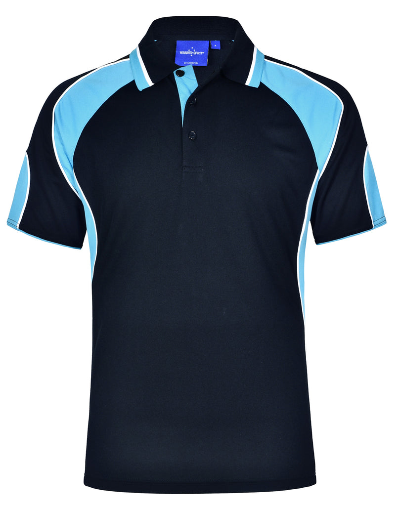 Winning Spirit Men's CoolDry® Contrast Polo with Sleeve Panels 1st (11 Colour) (PS61)