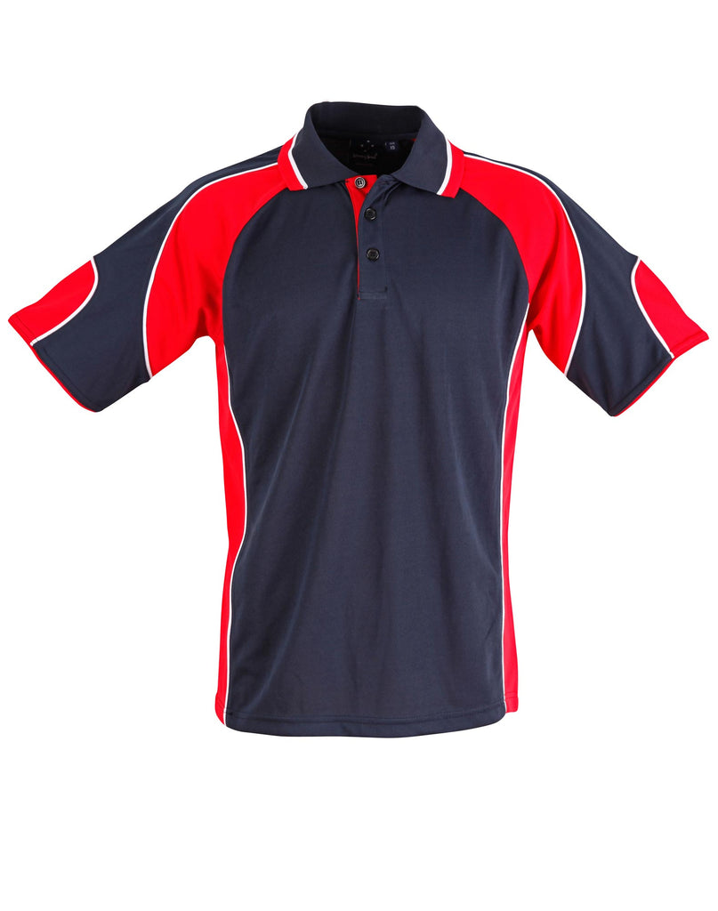 Winning Spirit Men's CoolDry® Contrast Polo with Sleeve Panels 1st (11 Colour) (PS61)