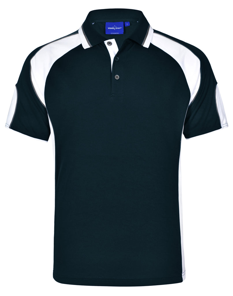 Winning Spirit Men's CoolDry® Contrast Polo with Sleeve Panels 2nd (7 Colour) (PS61)