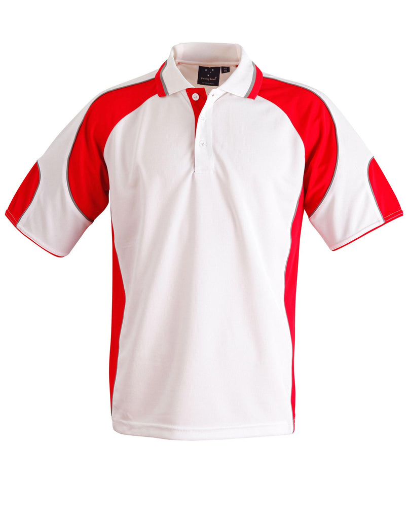 Winning Spirit Men's CoolDry® Contrast Polo with Sleeve Panels 2nd (7 Colour) (PS61)