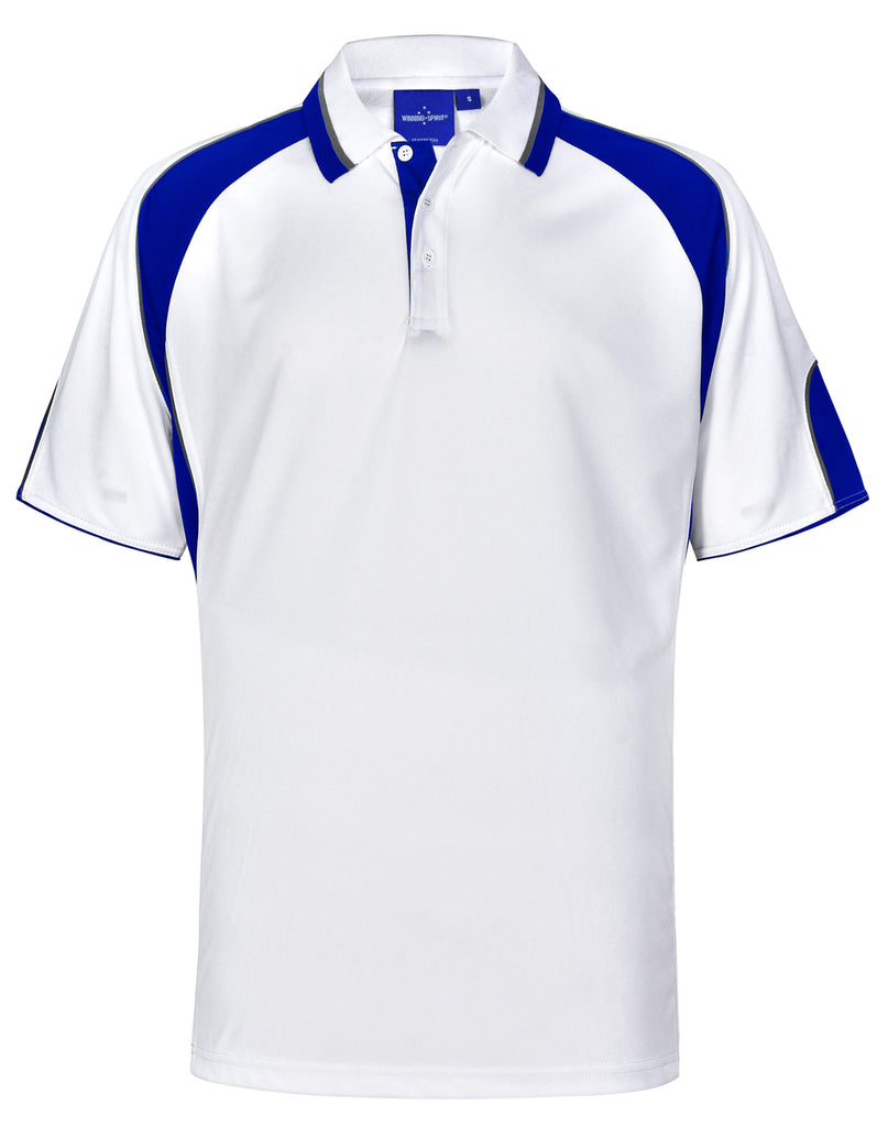 Winning Spirit Men's CoolDry® Contrast Polo with Sleeve Panels 2nd (7 Colour) (PS61)