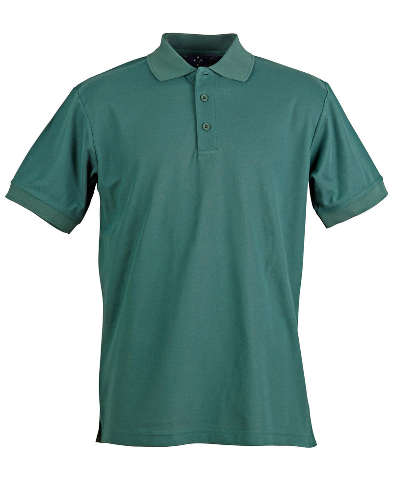 Winning Spirit Men's TrueDry® Solid Colour Pique Polo 1st (12 Colour) (PS63)