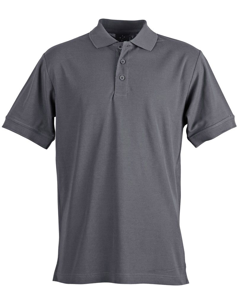 Winning Spirit Men's TrueDry® Solid Colour Pique Polo 1st (12 Colour) (PS63)