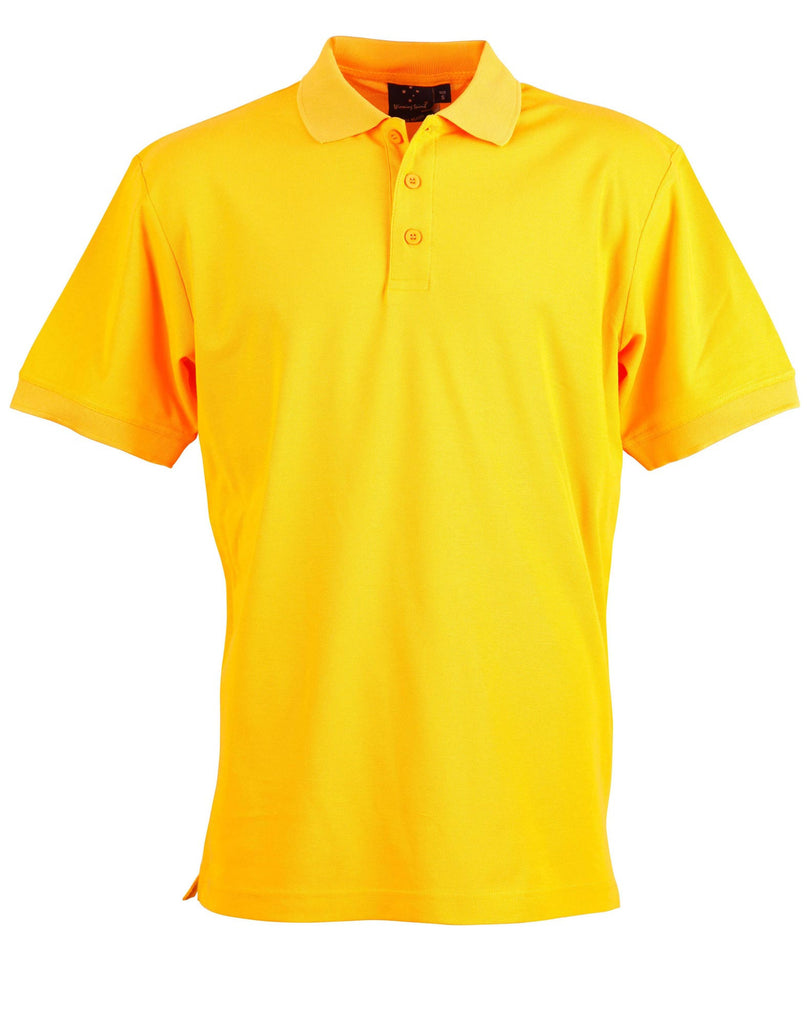 Winning Spirit Men's TrueDry® Solid Colour Pique Polo 1st (12 Colour) (PS63)