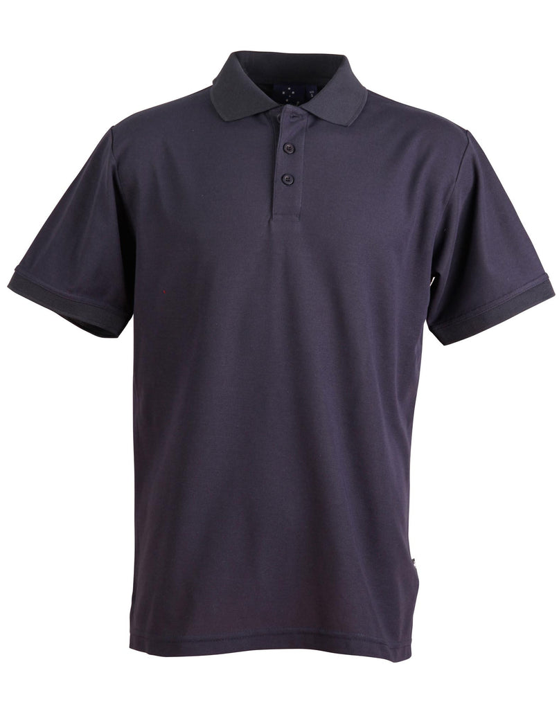 Winning Spirit Men's TrueDry® Solid Colour Pique Polo 1st (12 Colour) (PS63)