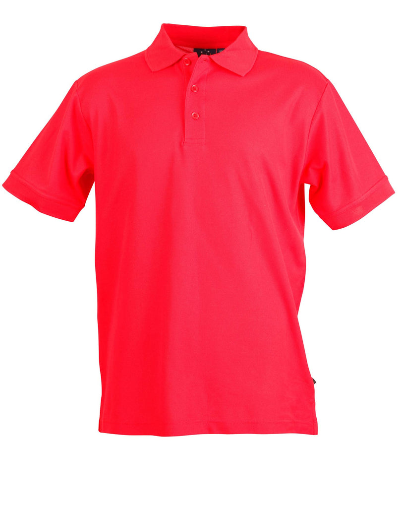 Winning Spirit Men's TrueDry® Solid Colour Pique Polo 1st (12 Colour) (PS63)