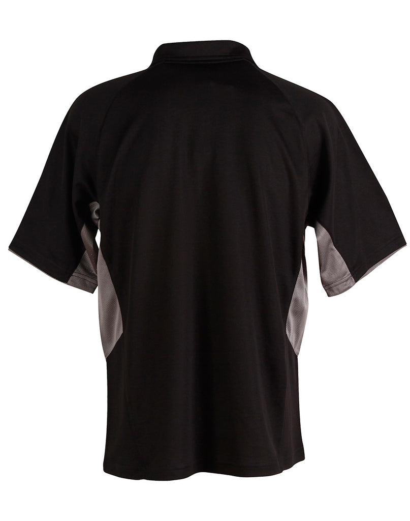 Winning Spirit Men's TrueDry® Tri-colour, Short Sleeve Polo (PS68)