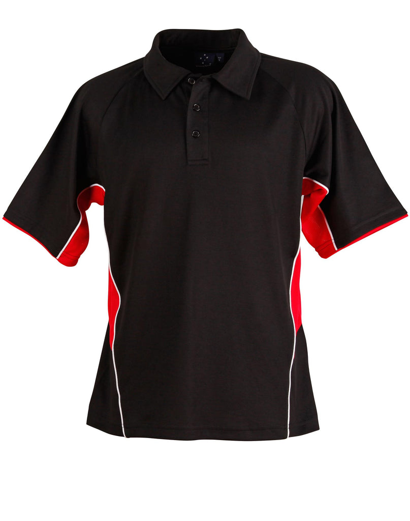 Winning Spirit Men's TrueDry® Tri-colour, Short Sleeve Polo (PS68)