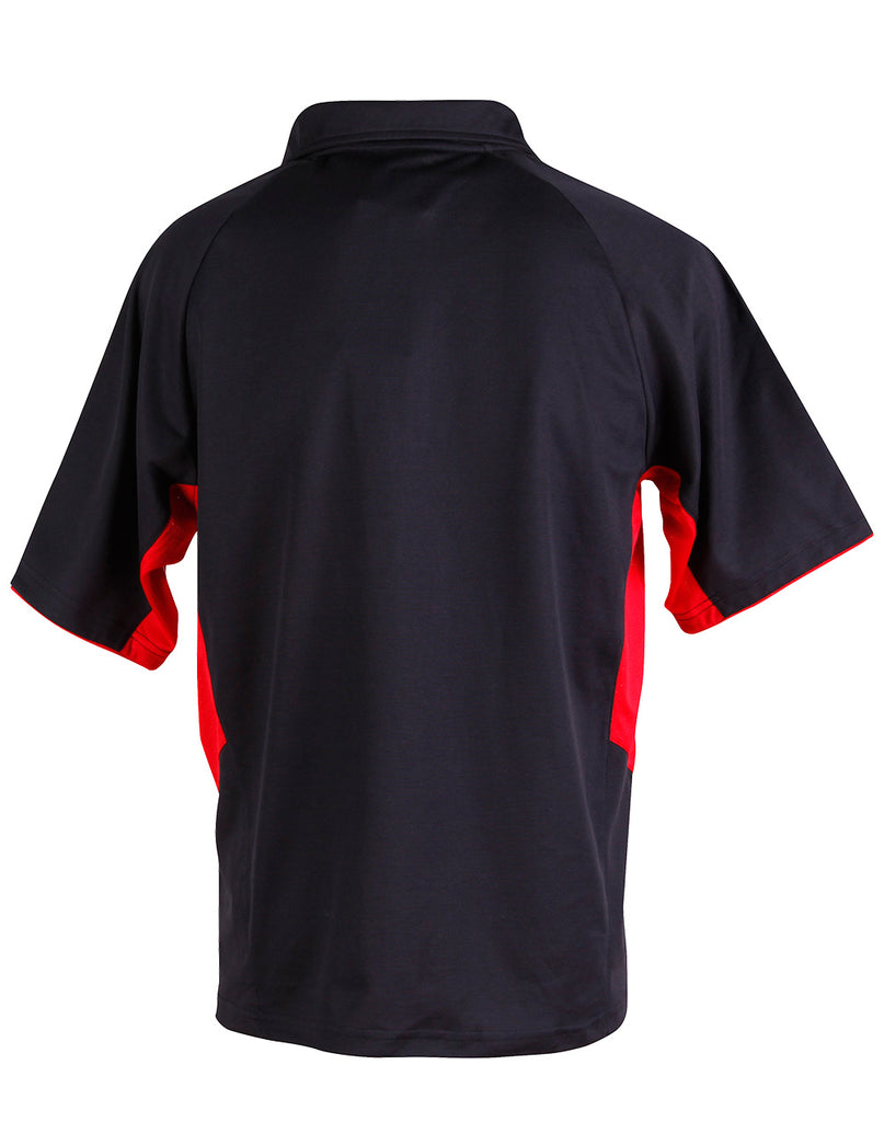 Winning Spirit Men's TrueDry® Tri-colour, Short Sleeve Polo (PS68)