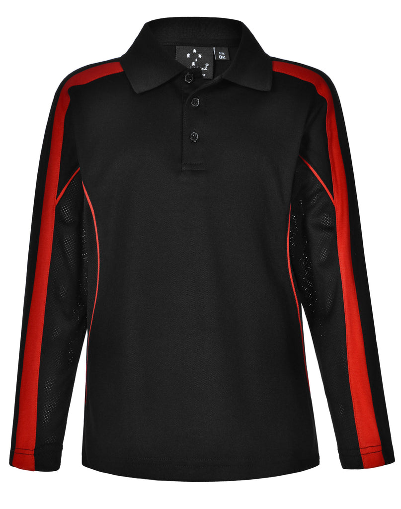 Winning Spirit Legend Plus Kids Truedry Long Sleeve Polo(PS69K)