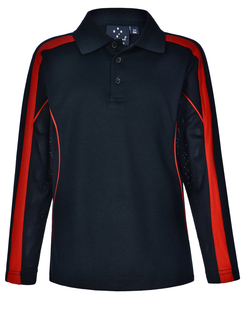 Winning Spirit Legend Plus Kids Truedry Long Sleeve Polo(PS69K)