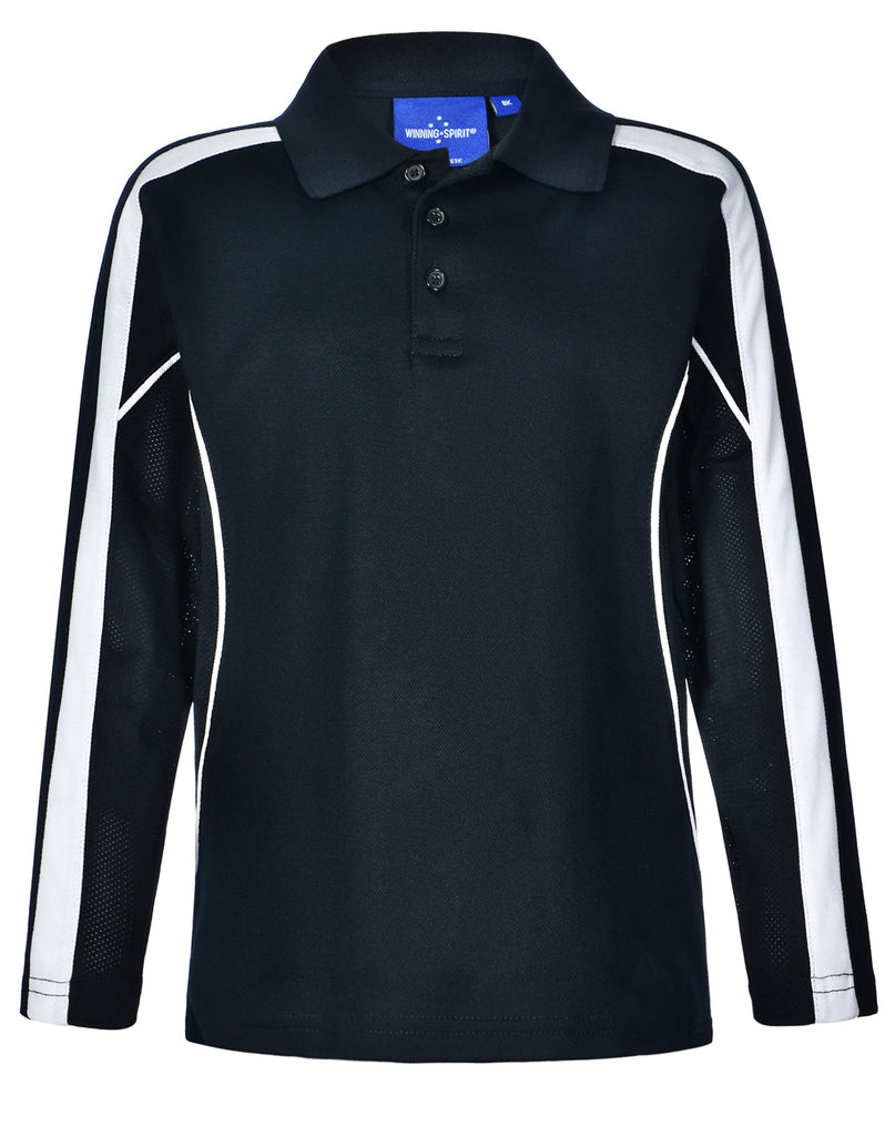 Winning Spirit Legend Plus Kids Truedry Long Sleeve Polo(PS69K)