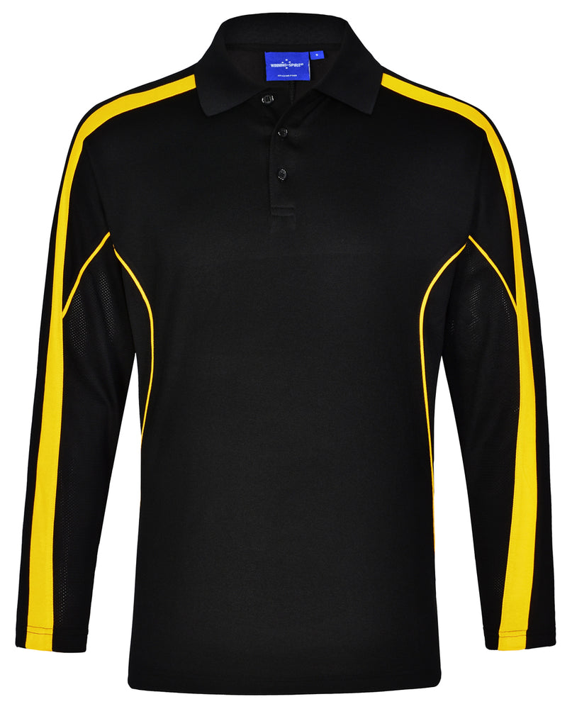Winning Spirit Men's TrueDry® Long sleeve Polo (PS69)