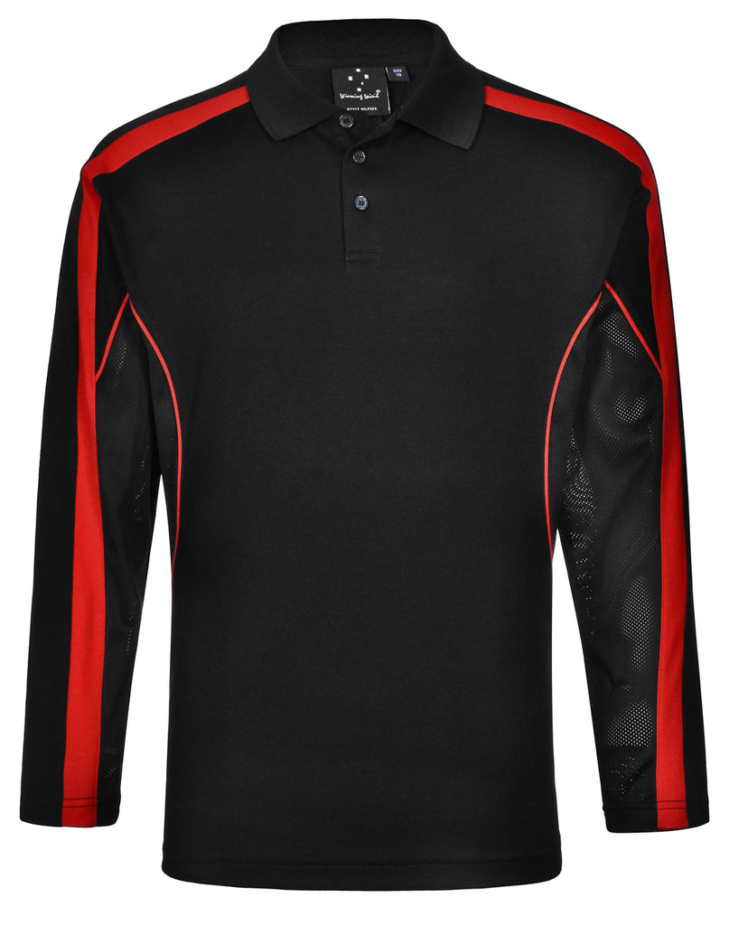 Winning Spirit Men's TrueDry® Long sleeve Polo (PS69)