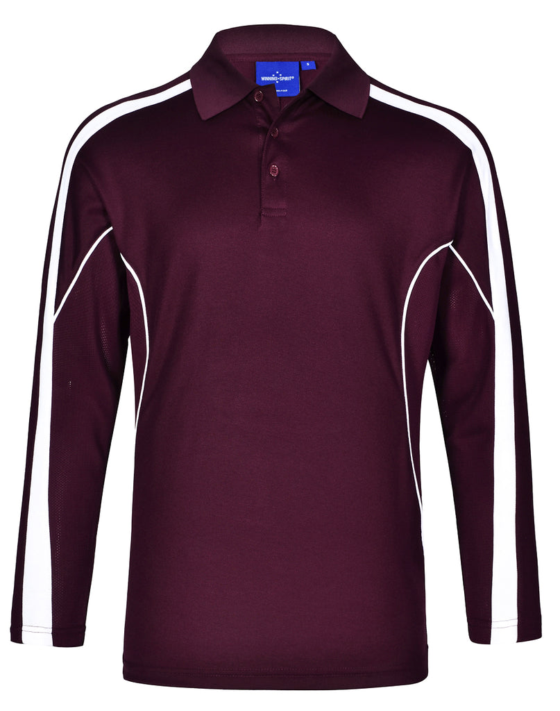 Winning Spirit Men's TrueDry® Long sleeve Polo (PS69)