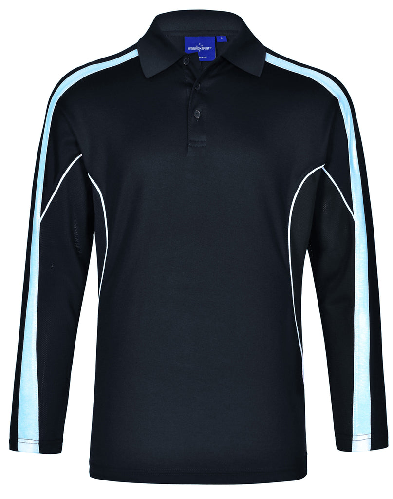Winning Spirit Men's TrueDry® Long sleeve Polo (PS69)