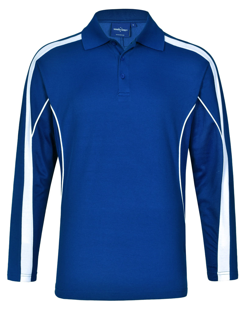 Winning Spirit Men's TrueDry® Long sleeve Polo (PS69)