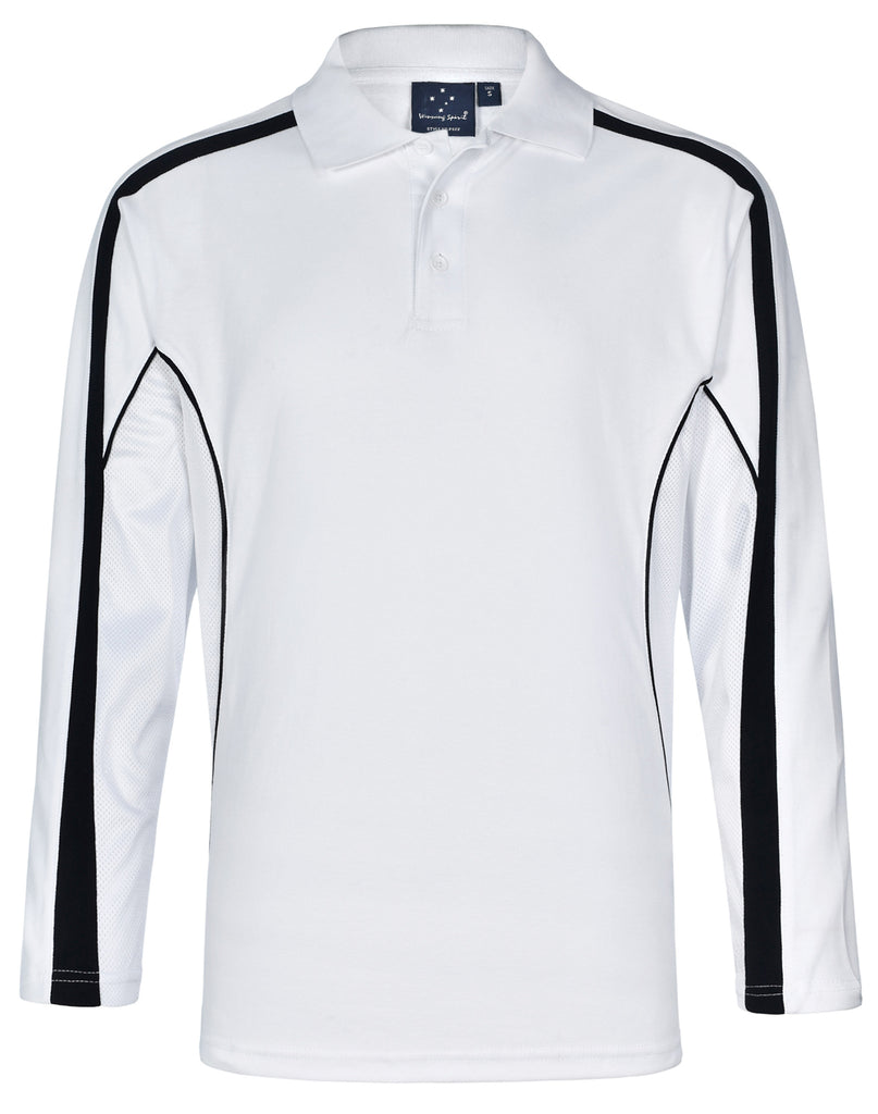 Winning Spirit Men's TrueDry® Long sleeve Polo (PS69)