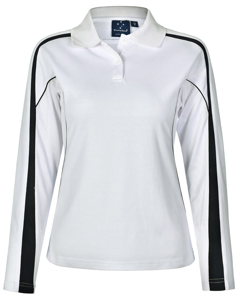 Winning Spirit Ladies' TrueDry® Long Sleeve Polo (PS70)