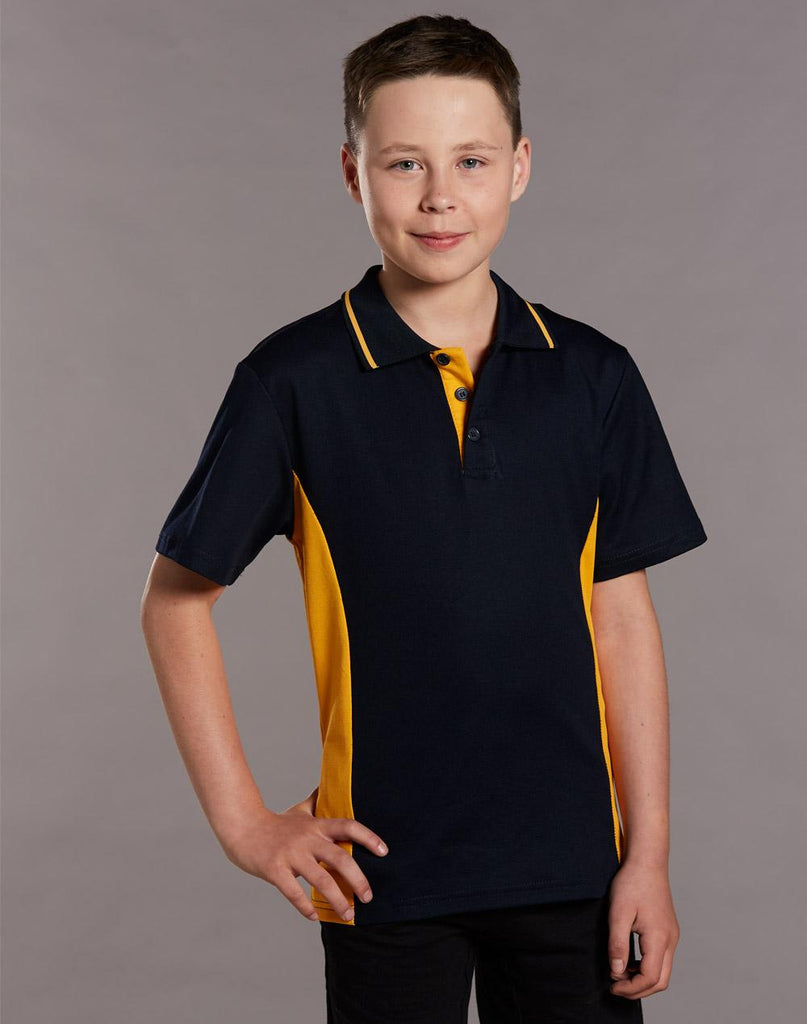 Winning Spirit Teammate Truedry Contrast Short Sleeve Kids Polo (PS73K)