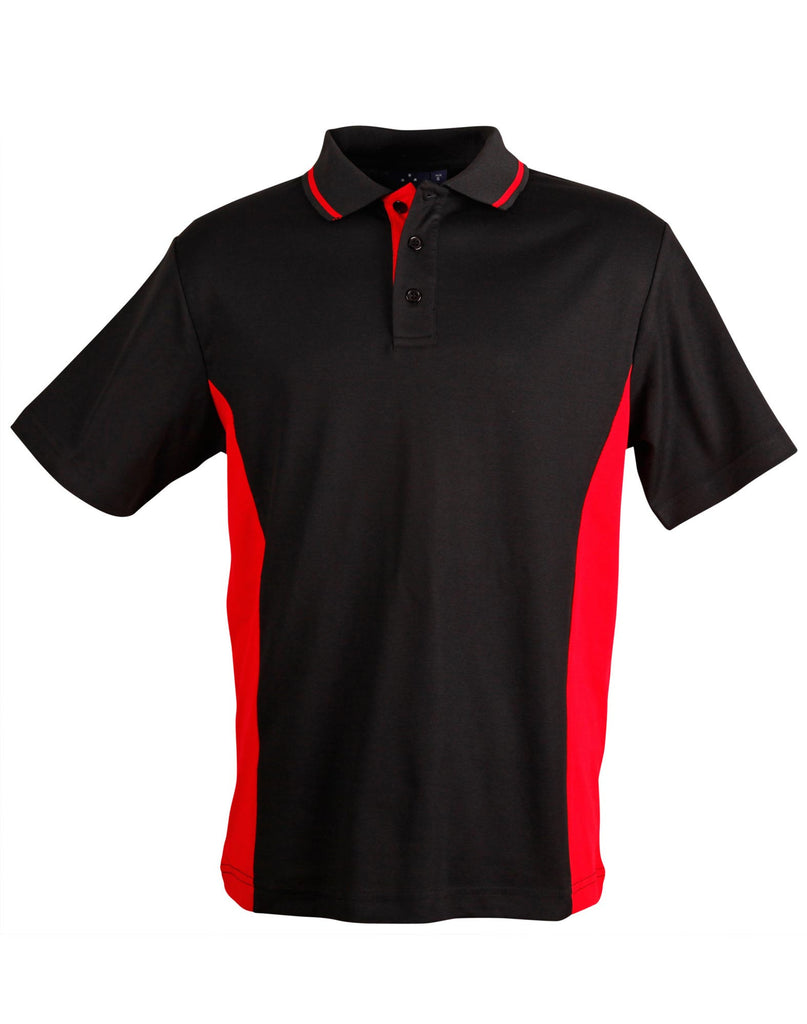 Winning Spirit Men's TrueDry® Contrast Short Sleeve Polo (1st 10 Colours) (PS73)