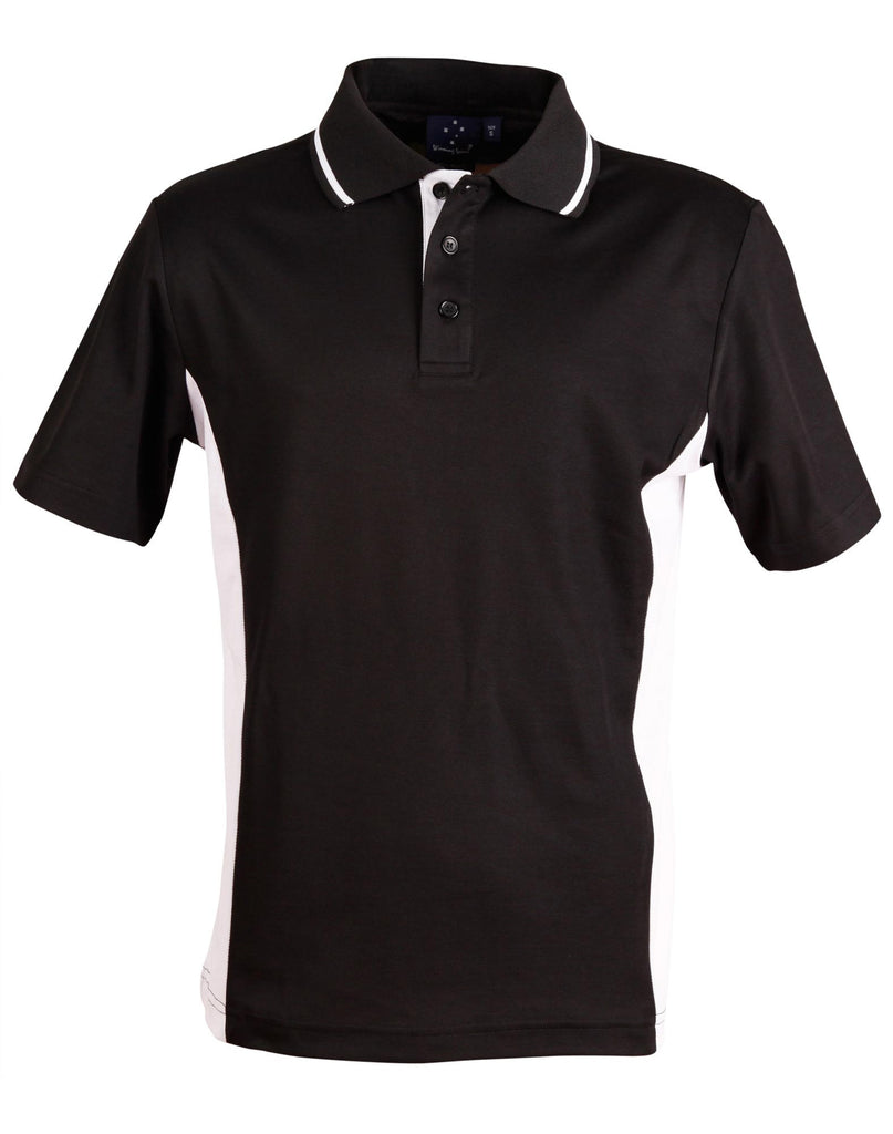 Winning Spirit Men's TrueDry® Contrast Short Sleeve Polo (1st 10 Colours) (PS73)