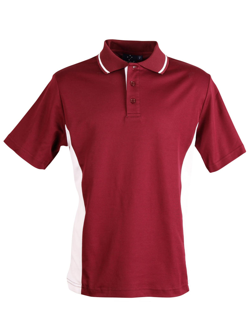 Winning Spirit Men's TrueDry® Contrast Short Sleeve Polo (1st 10 Colours) (PS73)
