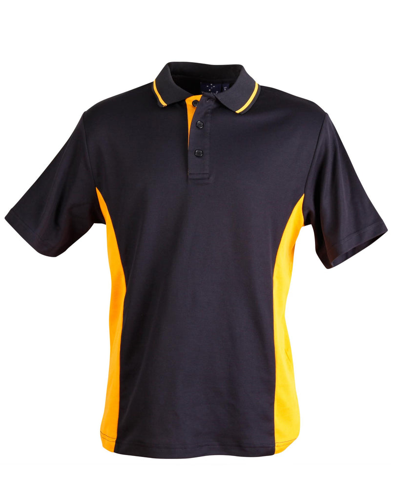 Winning Spirit Men's TrueDry® Contrast Short Sleeve Polo (1st 10 Colours) (PS73)