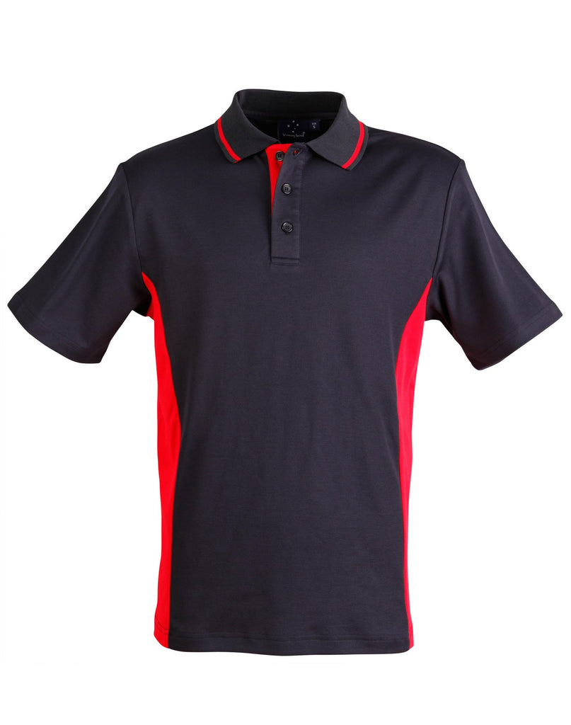 Winning Spirit Men's TrueDry® Contrast Short Sleeve Polo (1st 10 Colours) (PS73)