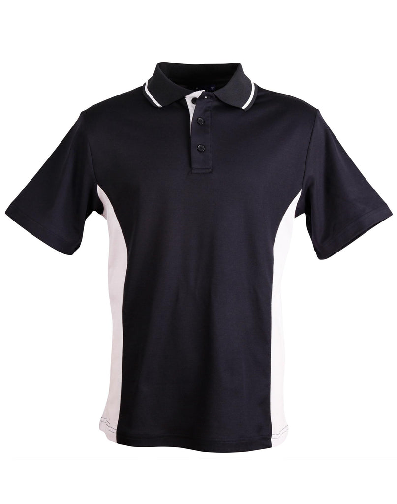 Winning Spirit Men's TrueDry® Contrast Short Sleeve Polo (1st 10 Colours) (PS73)