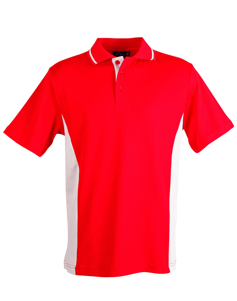 Winning Spirit Men's TrueDry® Contrast Short Sleeve Polo (1st 10 Colours) (PS73)
