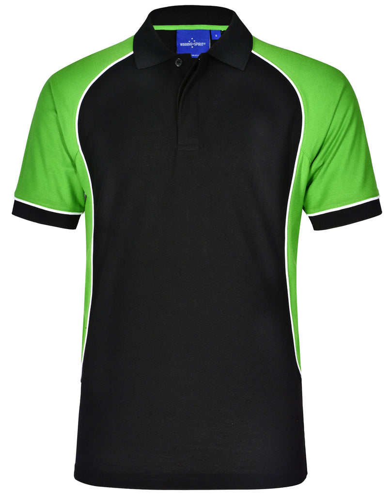 Winning Spirit Kid's TrueDry® Tri-colour Short Sleeve Pique Polo (PS77K)