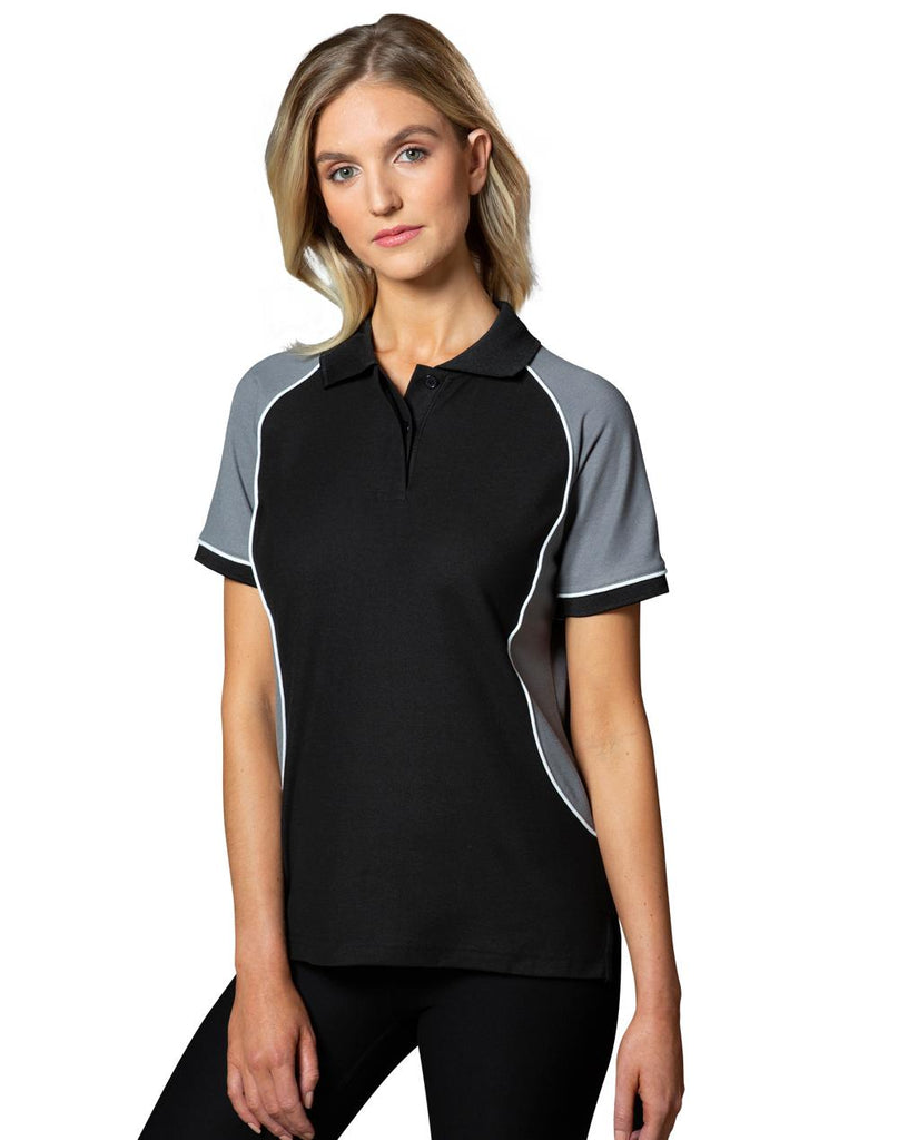 Winning Spirit Women's TrueDry® Tri-colour Short Sleeve Pique Polo (PS78)