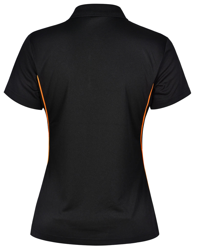 Winning Spirit Ladies' CoolDry Short Sleeve Contrast Polo 1st (11 Colour)-(PS80)