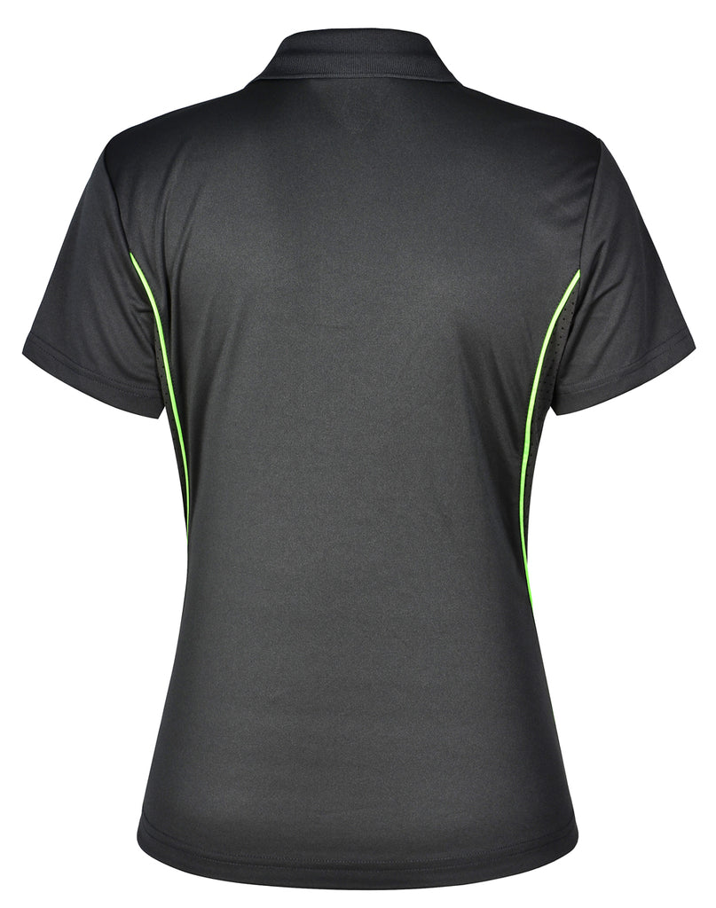 Winning Spirit Ladies' CoolDry Short Sleeve Contrast Polo 1st (11 Colour)-(PS80)