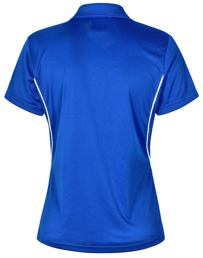 Winning Spirit Ladies' CoolDry Short Sleeve Contrast Polo 1st (11 Colour)-(PS80)