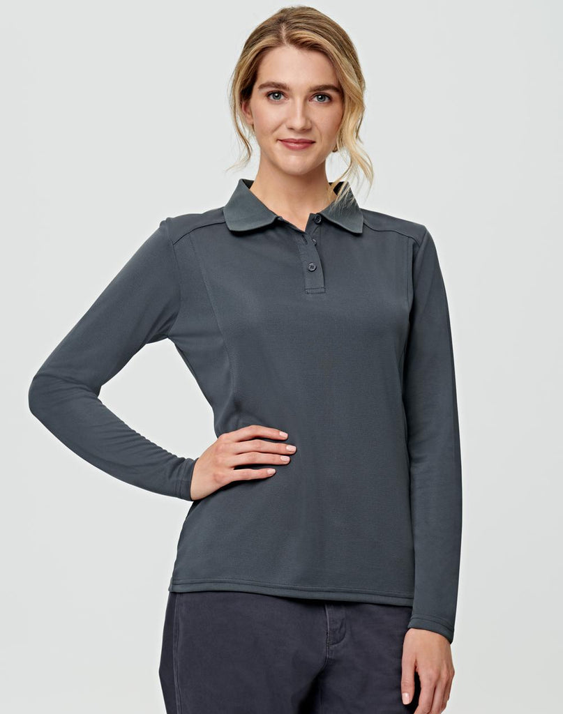 Winning Spirit Lucky Bamboo Long Sleeve Polo Ladies (PS90)