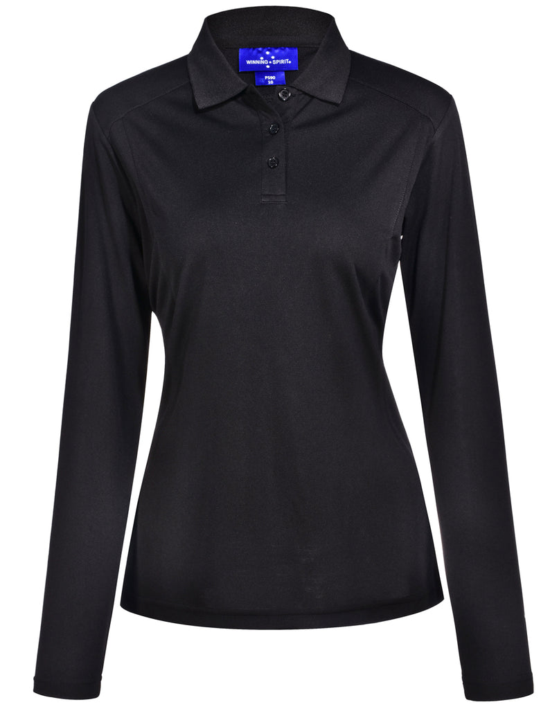 Winning Spirit Lucky Bamboo Long Sleeve Polo Ladies (PS90)