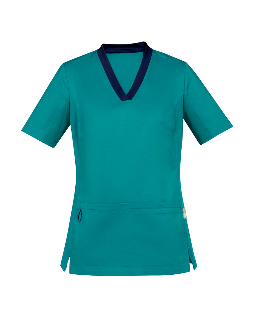 Biz Care Womens Riley V-neck Scrub Top (CST043LS)l