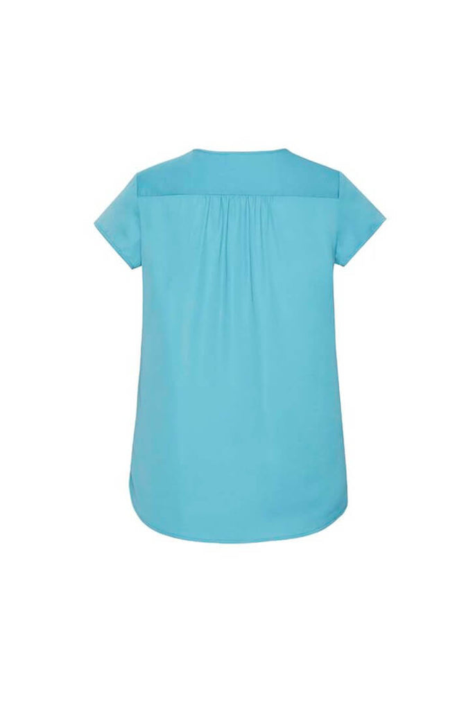 Biz Corporate Womens Kayla V-neck Pleat Blouse (RB967LS)