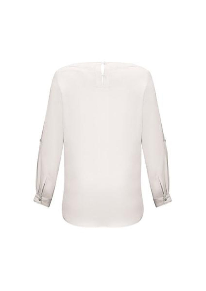 Biz Collection Ladies Madison BoatNeck Blouse-(S828LL)