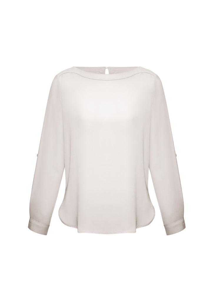 Biz Collection Ladies Madison BoatNeck Blouse-(S828LL)