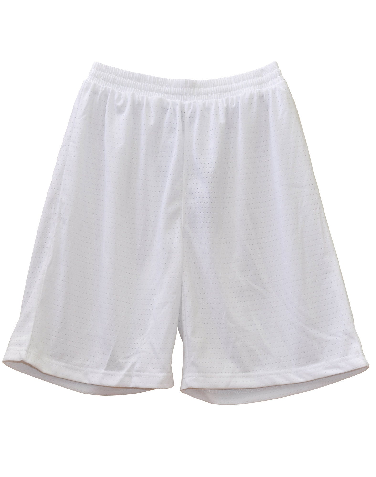 White basketball shorts without 2025 pockets