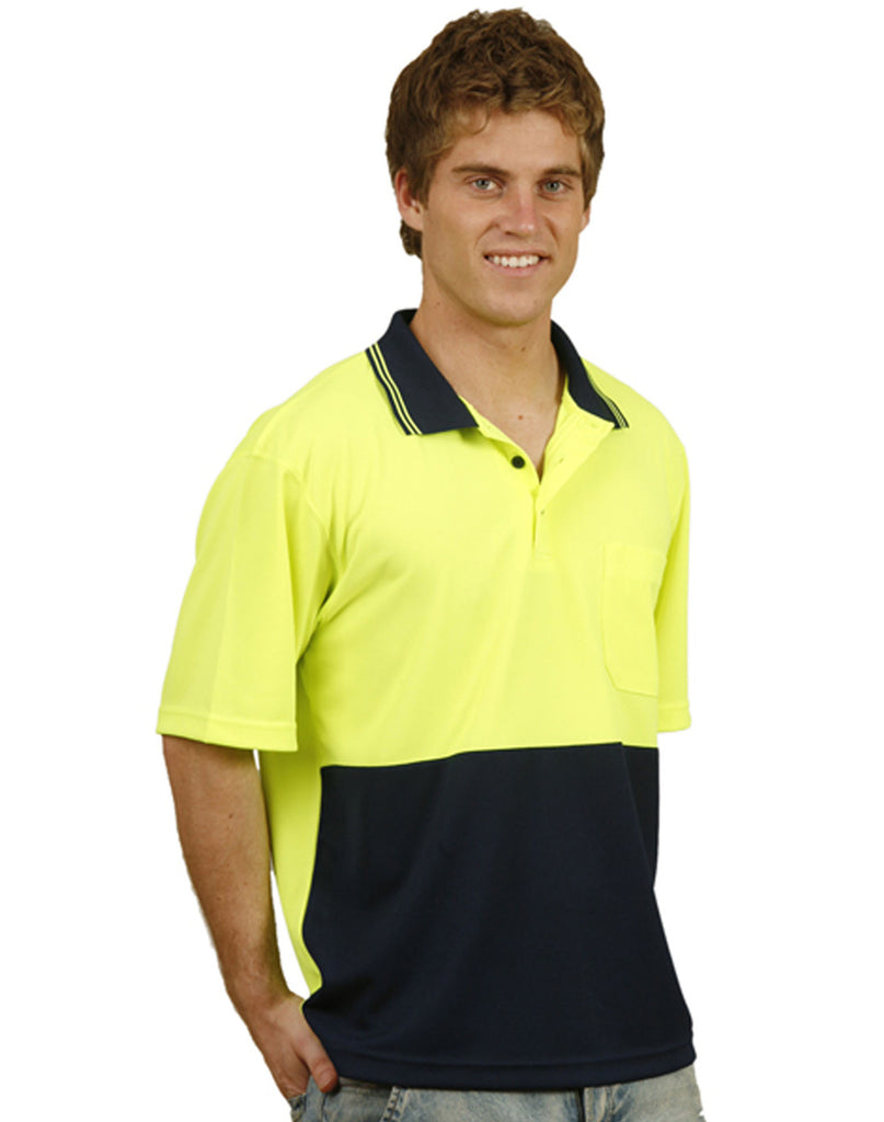 Winning Spirit Hi Visibility Short Sleeve Truedry Micro-Mesh Safety Polo (SW01TD)