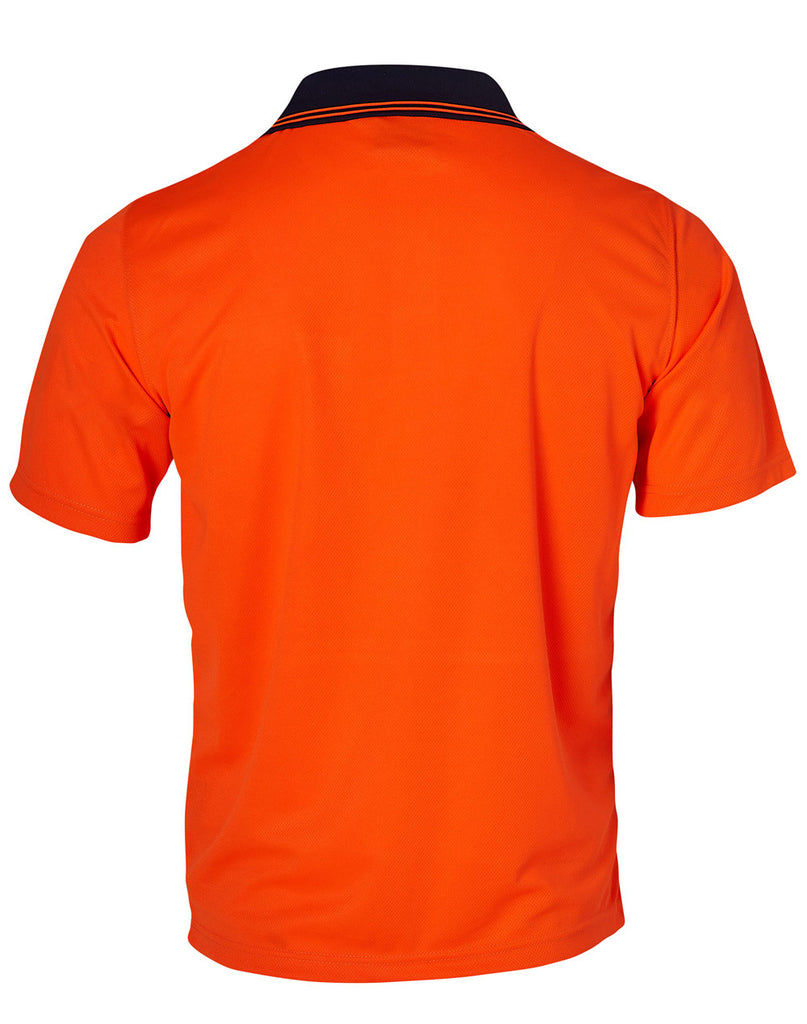 Winning Spirit Hi Visibility Short Sleeve Truedry Micro-Mesh Safety Polo (SW01TD)