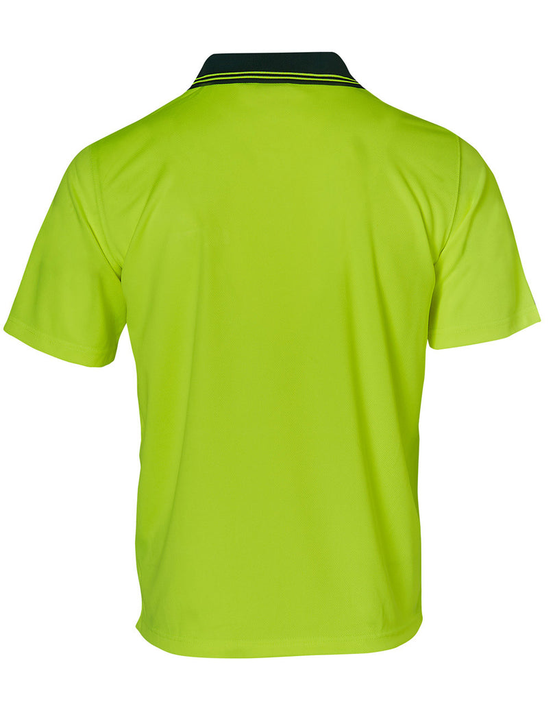 Winning Spirit Hi Visibility Short Sleeve Truedry Micro-Mesh Safety Polo (SW01TD)